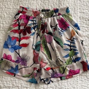 PatBO Vibrant Floral High Waist Women's Shorts